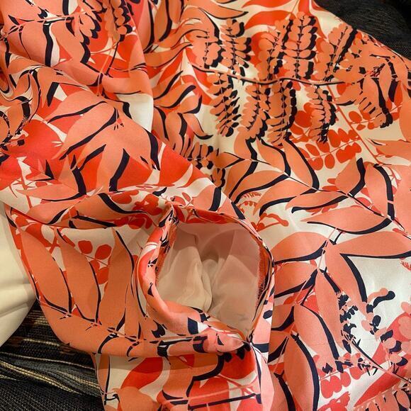 Banana Republic Medium Shift Dress Pockets Ruffle Sleeve Bloomcore Professional - Picture 7 of 7